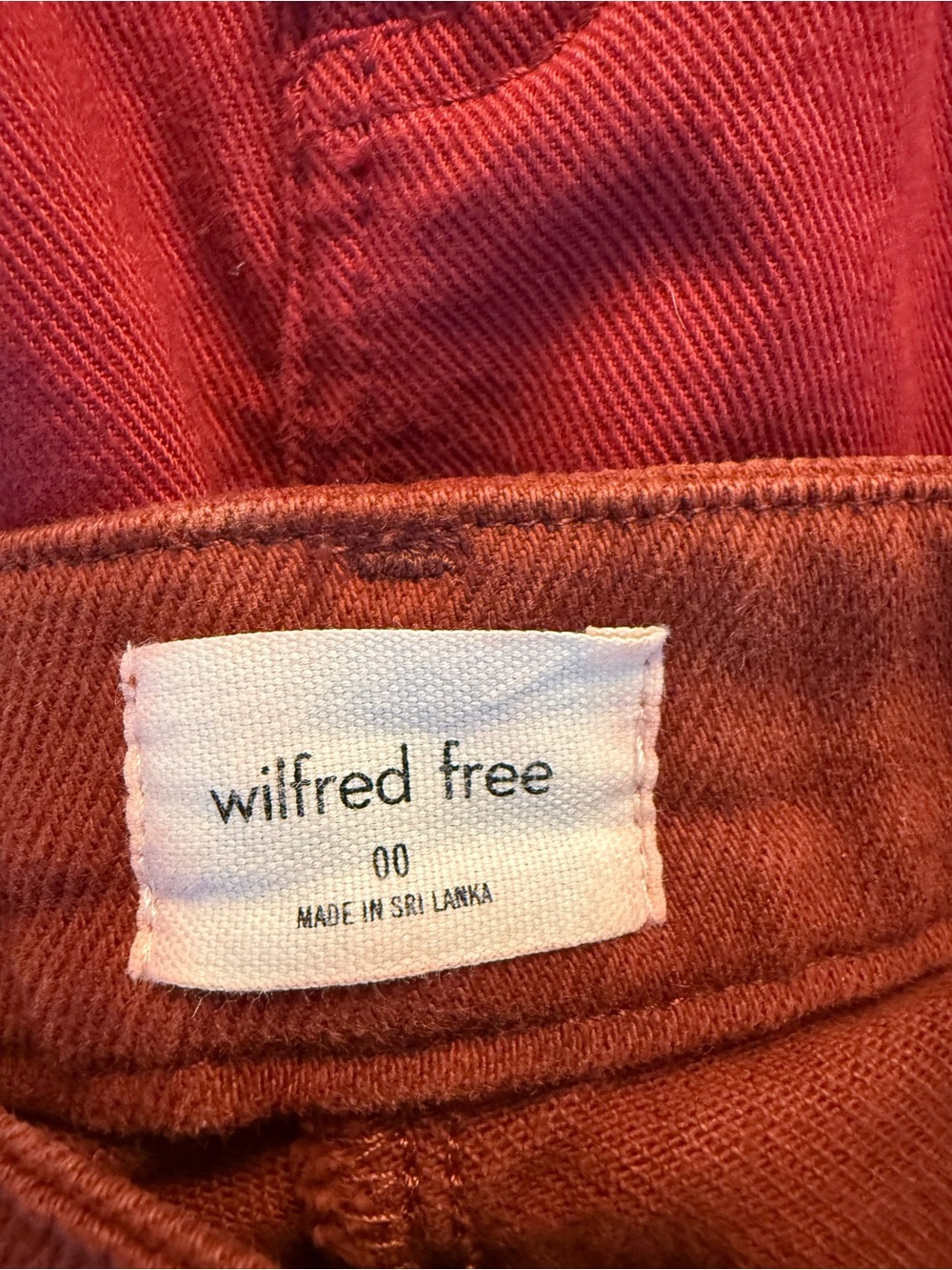 Wilfred Free Rust-Brown Cargo Pants - Picture 4 of 5